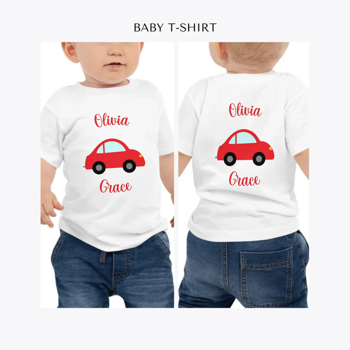 Bright-Colored-Vehicles-personalized-baby-t-shirt-artfulane
