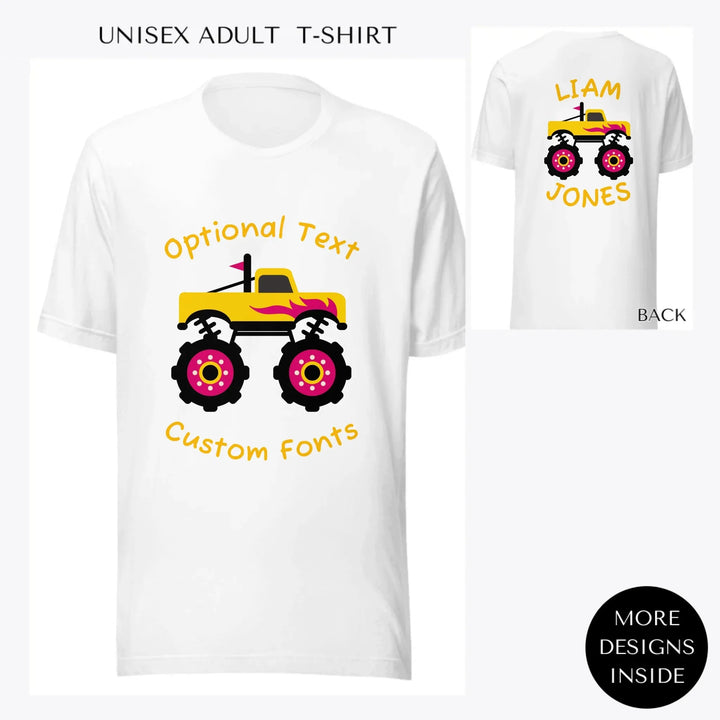 Bright-Monster-Truck-custom-men-unisex-adult-t-shirt-artfulane