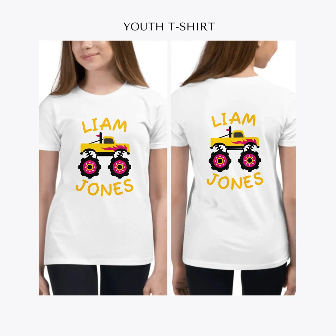 Bright-Monster-Truck-custom-youth-girl-t-shirt-artfulane