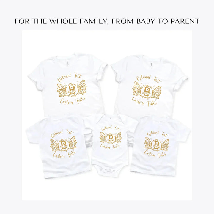 Butterfly-Family-Monogram-custom-t-shirts-adult-youth-toddler-baby-sizes-artfulane