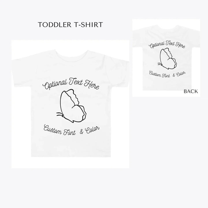 Butterfly-Line-Art-toddler-custom-t-shirt-artfulane