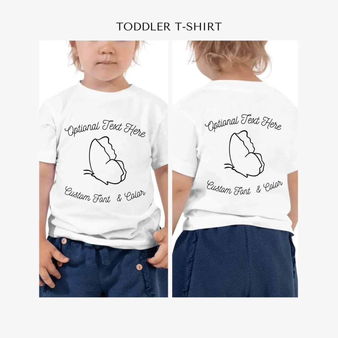 Butterfly-Line-Art-custom-toddler-t-shirt-artfulane