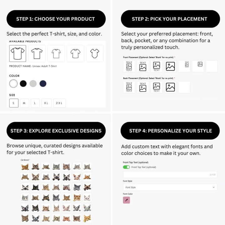 how-to-design-custom-Cat-Breed-Peeking-t-shirt-personalization-options-artfulane