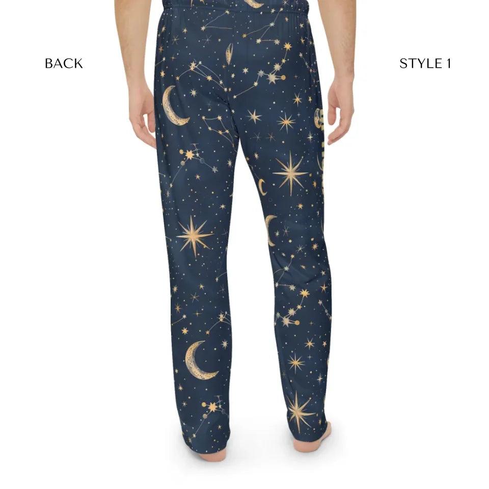Custom Celestial Constellation Lounge Pajama Pants - ARTFULANE