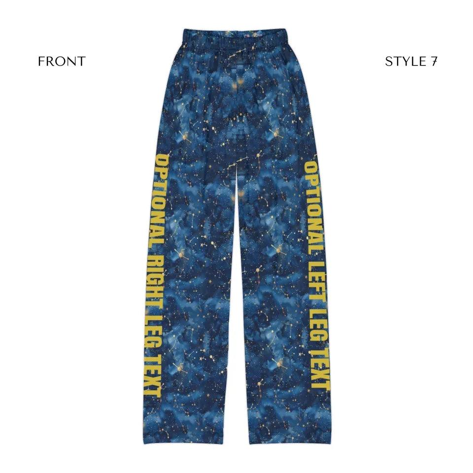 Custom Celestial Constellation Lounge Pajama Pants - ARTFULANE