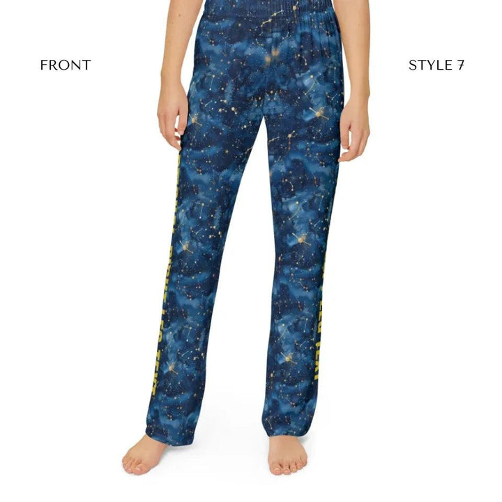 Custom Celestial Constellation Lounge Pajama Pants - ARTFULANE