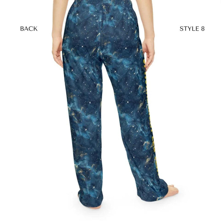 Custom Celestial Constellation Lounge Pajama Pants - ARTFULANE