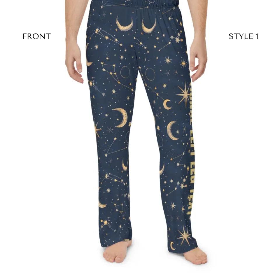 Custom Celestial Constellation Lounge Pajama Pants - ARTFULANE