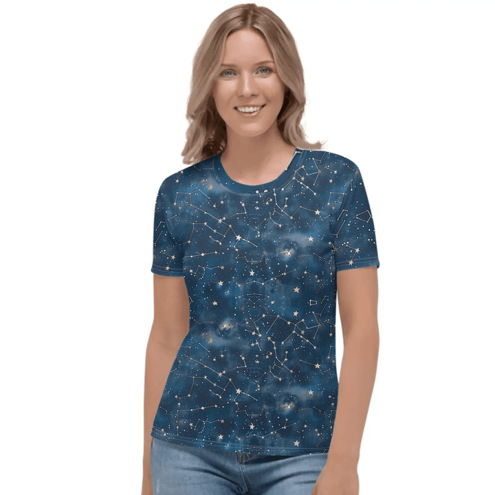 Custom Celestial Constellation T-Shirt - ARTFULANE