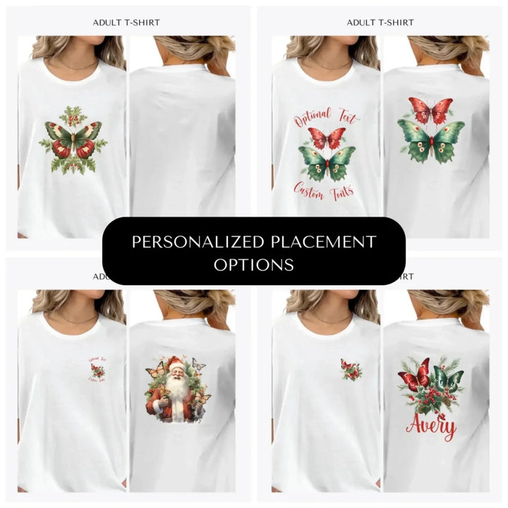 Christmas-Butterflies-custom-adult-t-shirt-design-placement-front-back-pocket-artfulane