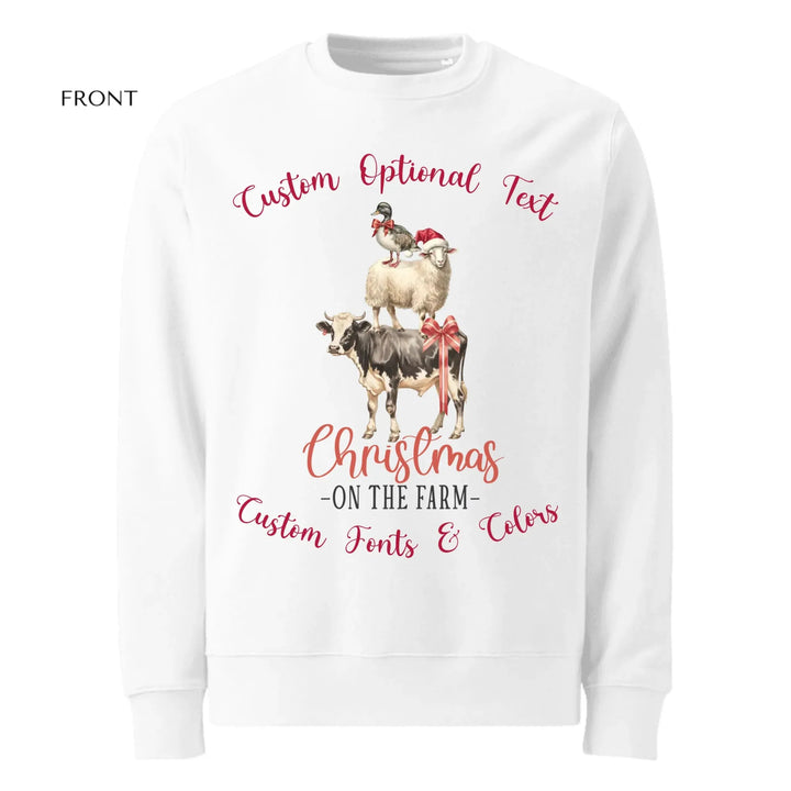 Custom Christmas Farm Sweatshirt & Hoodie - ART-SWH219
