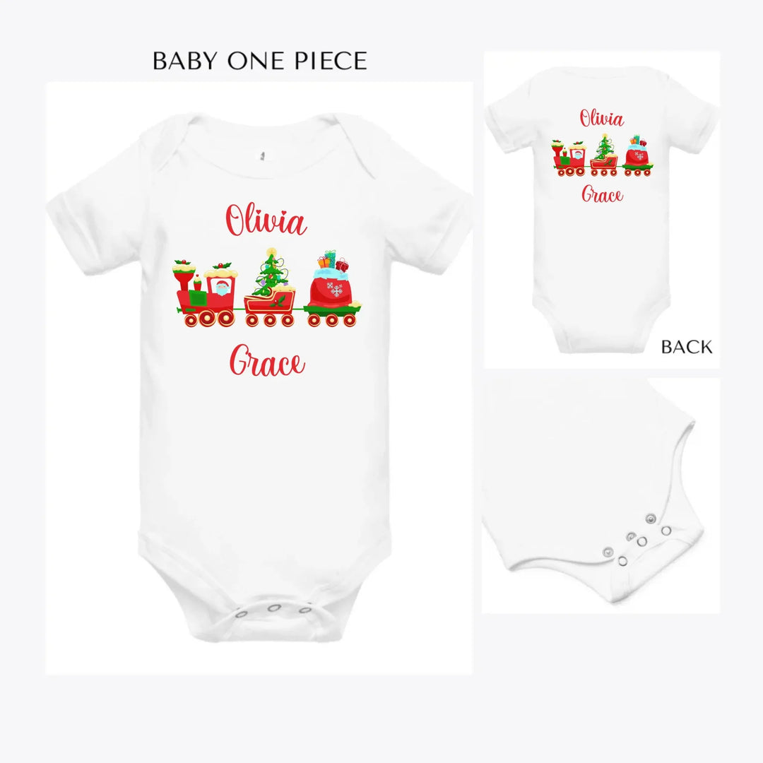 Christmas-Santa-Gingerbread-Train-custom-baby-onesie-artfulane