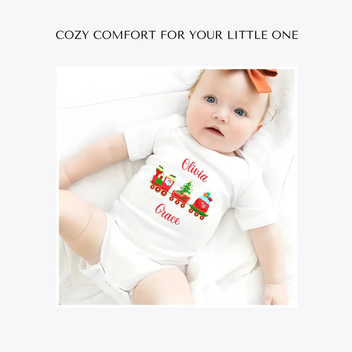 Christmas-Santa-Gingerbread-Train-custom-baby-bodysuit-artfulane