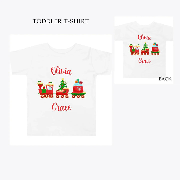 Christmas-Santa-Gingerbread-Train-toddler-custom-t-shirt-artfulane