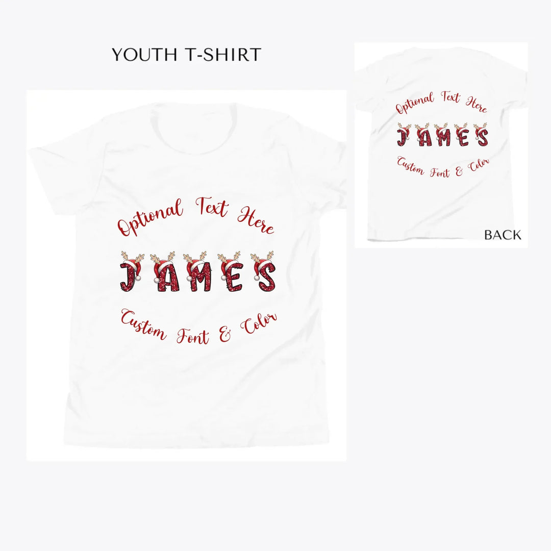 Christmas-Sequin-Santa-Name-custom-youth-t-shirt-artfulane