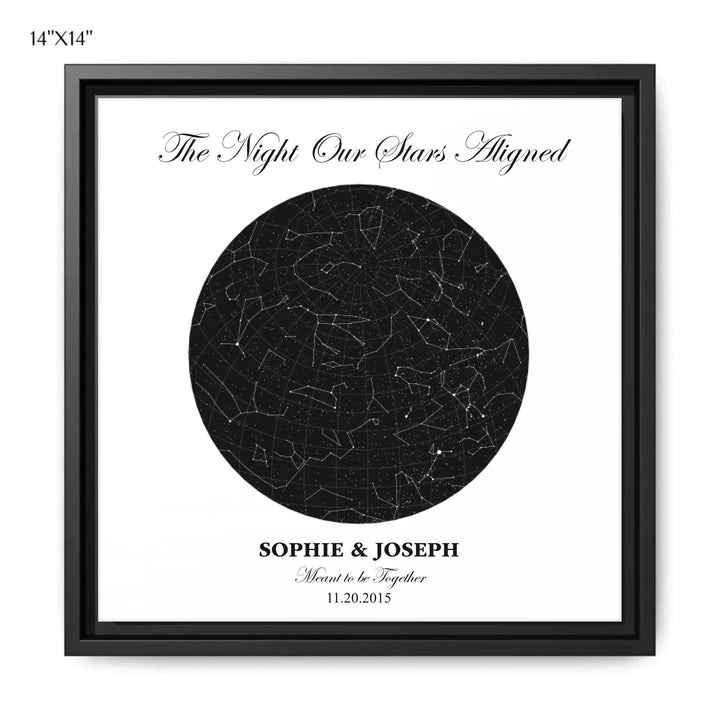 Custom Circle Star Map - ARTFULANE