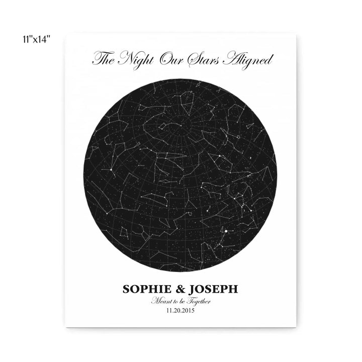 Custom Circle Star Map - ARTFULANE