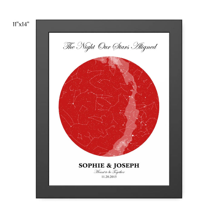 Custom Circle Star Map - ARTFULANE