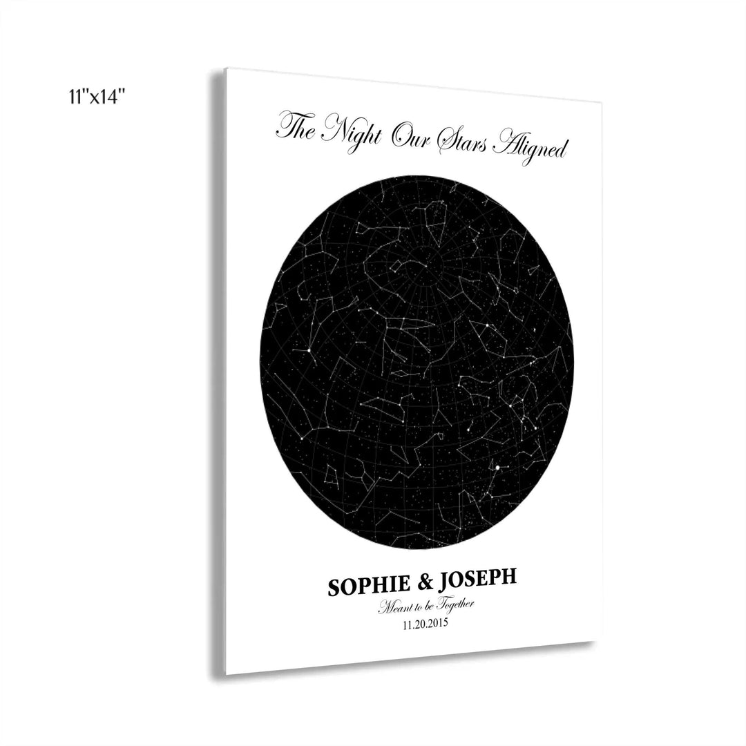 Custom Circle Star Map - ARTFULANE