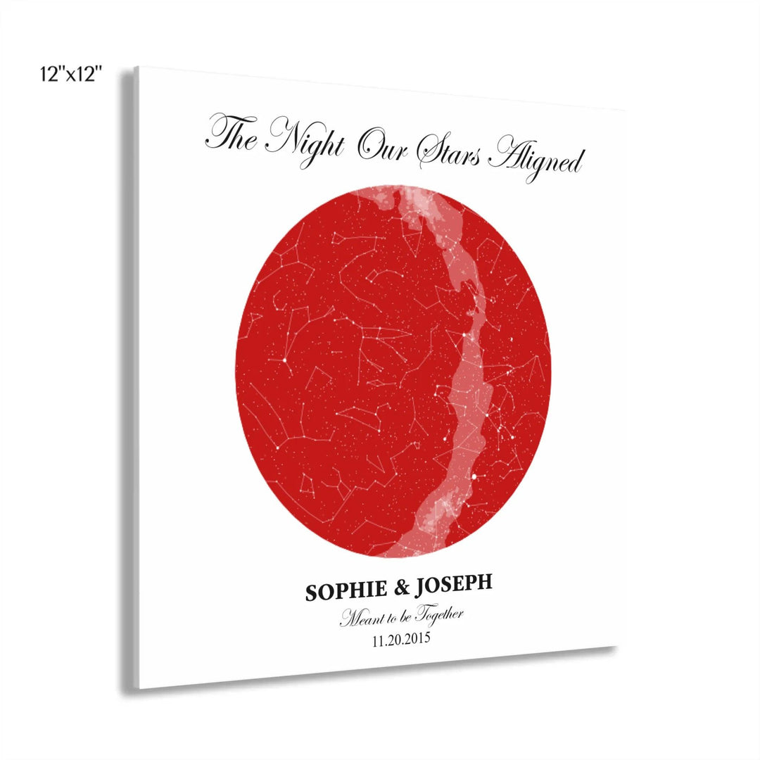 Custom Circle Star Map - ARTFULANE