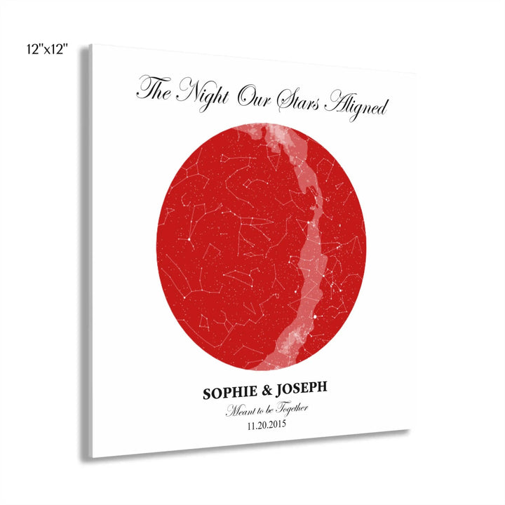 Custom Circle Star Map - ARTFULANE