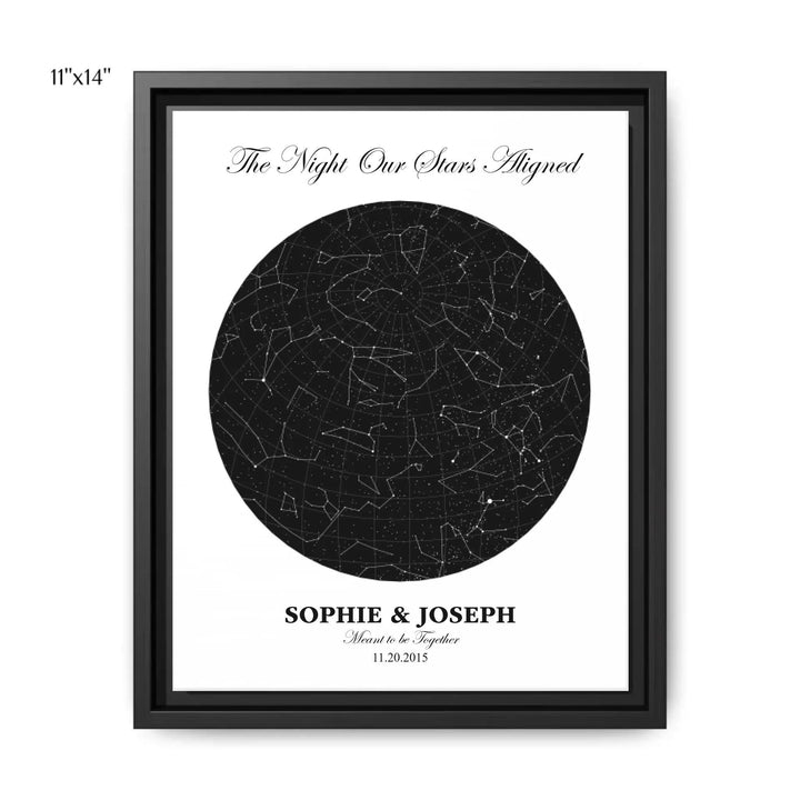 Custom Circle Star Map - ARTFULANE