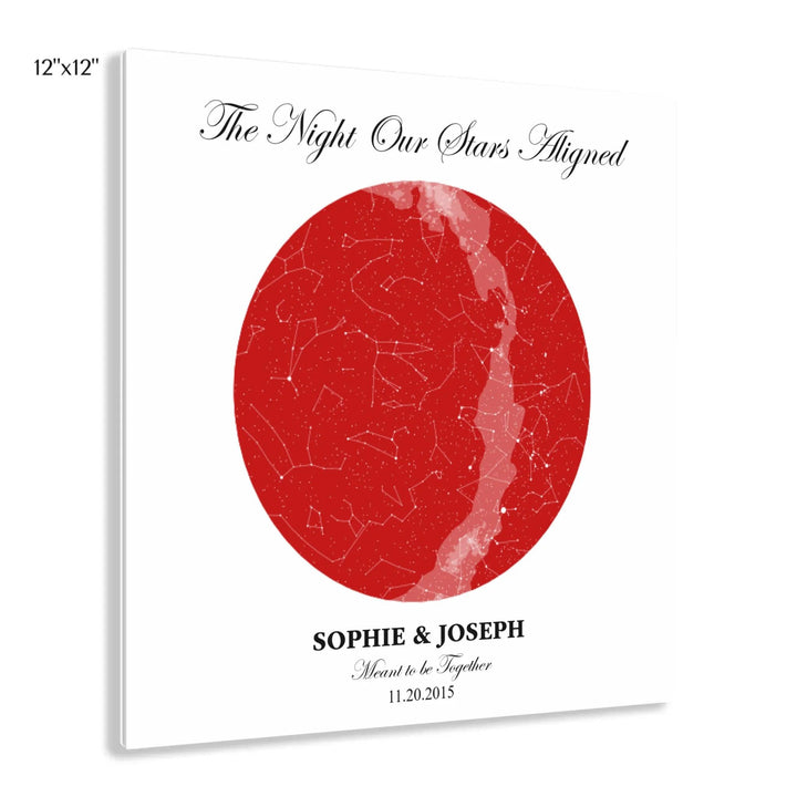 Custom Circle Star Map - ARTFULANE