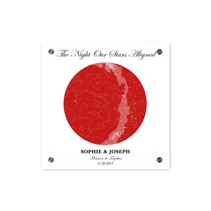 Custom Circle Star Map - ARTFULANE