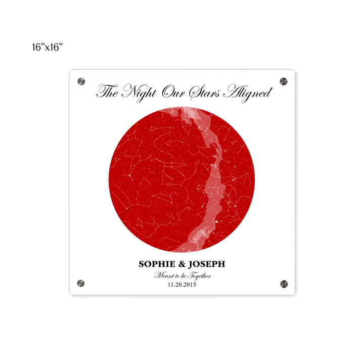 Custom Circle Star Map - ARTFULANE