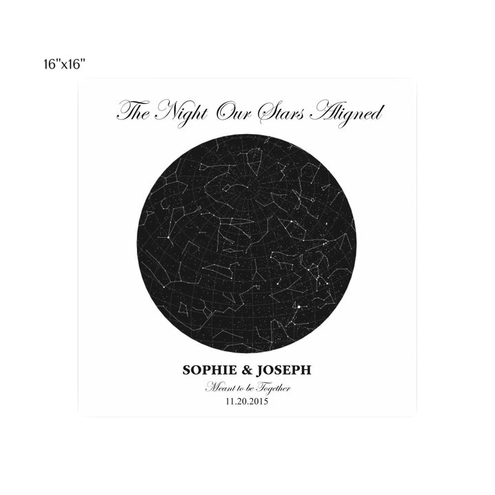 Custom Circle Star Map - ARTFULANE