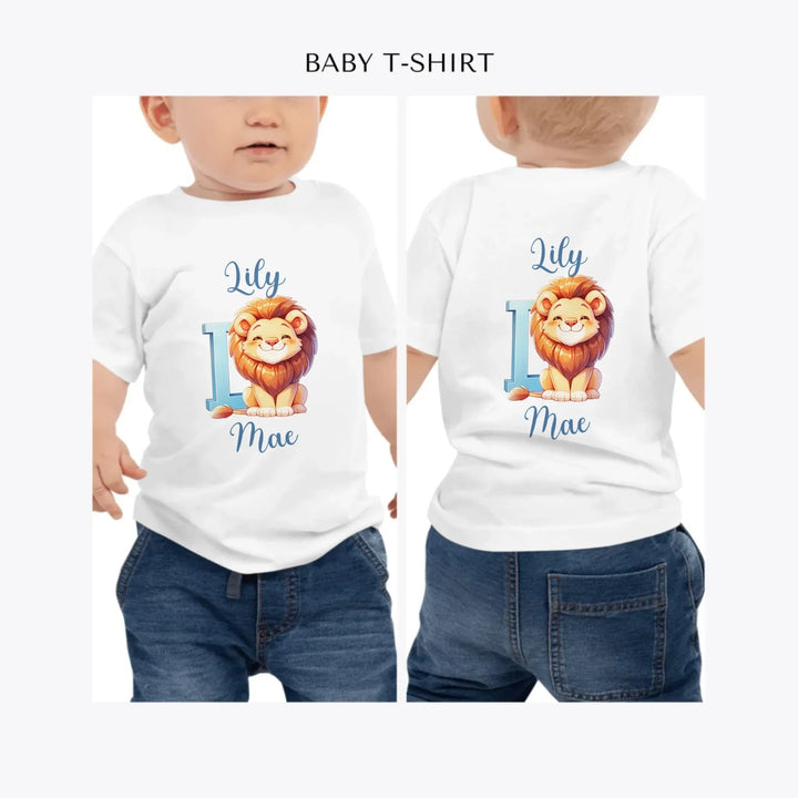 Colorful-Animal-Letter-personalized-baby-t-shirt-artfulane