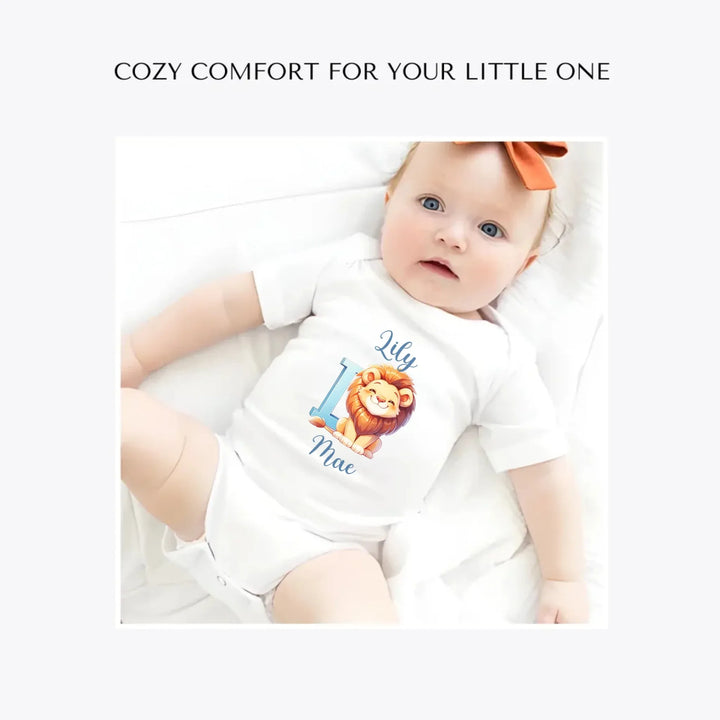 Colorful-Animal-Letter-custom-baby-bodysuit-artfulane