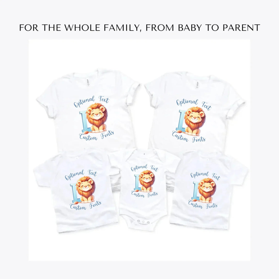 Colorful-Animal-Letter-custom-t-shirts-adult-youth-toddler-baby-sizes-artfulane