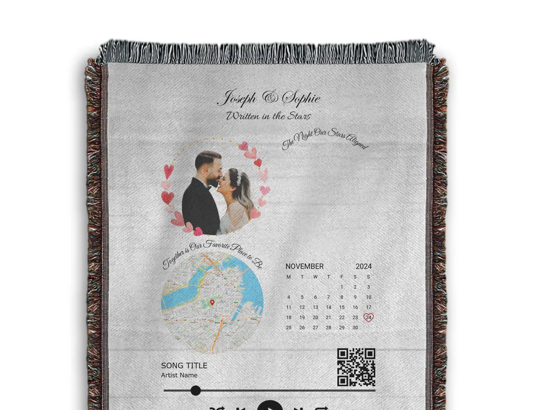 woven throw canva