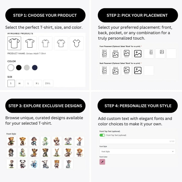 how-to-design-custom-Cute-Animals-Playing-Soccer-t-shirt-personalization-options-artfulane