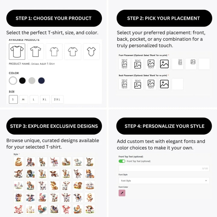 how-to-design-custom-cute-farm-animals-t-shirt-personalization-options-artfulane
