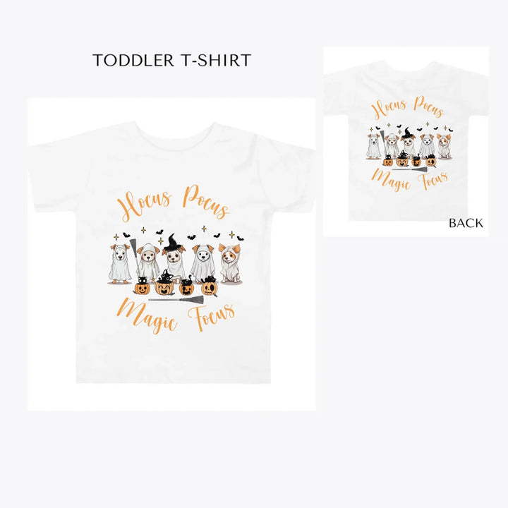 Cute-Retro-Halloween-Ghost-Dogs-toddler-custom-t-shirt-artfulane