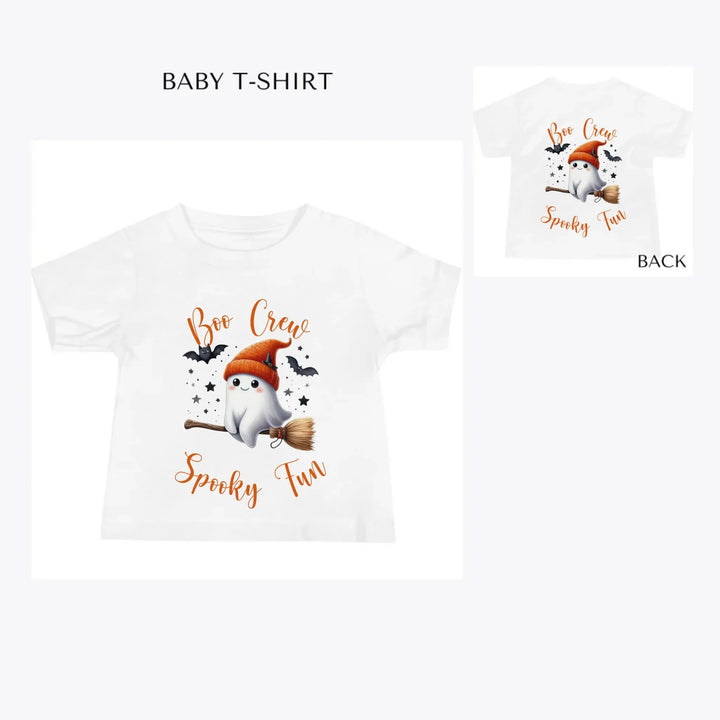 Cute-Retro-Halloween-Ghosts-custom-baby-t-shirt-artfulane