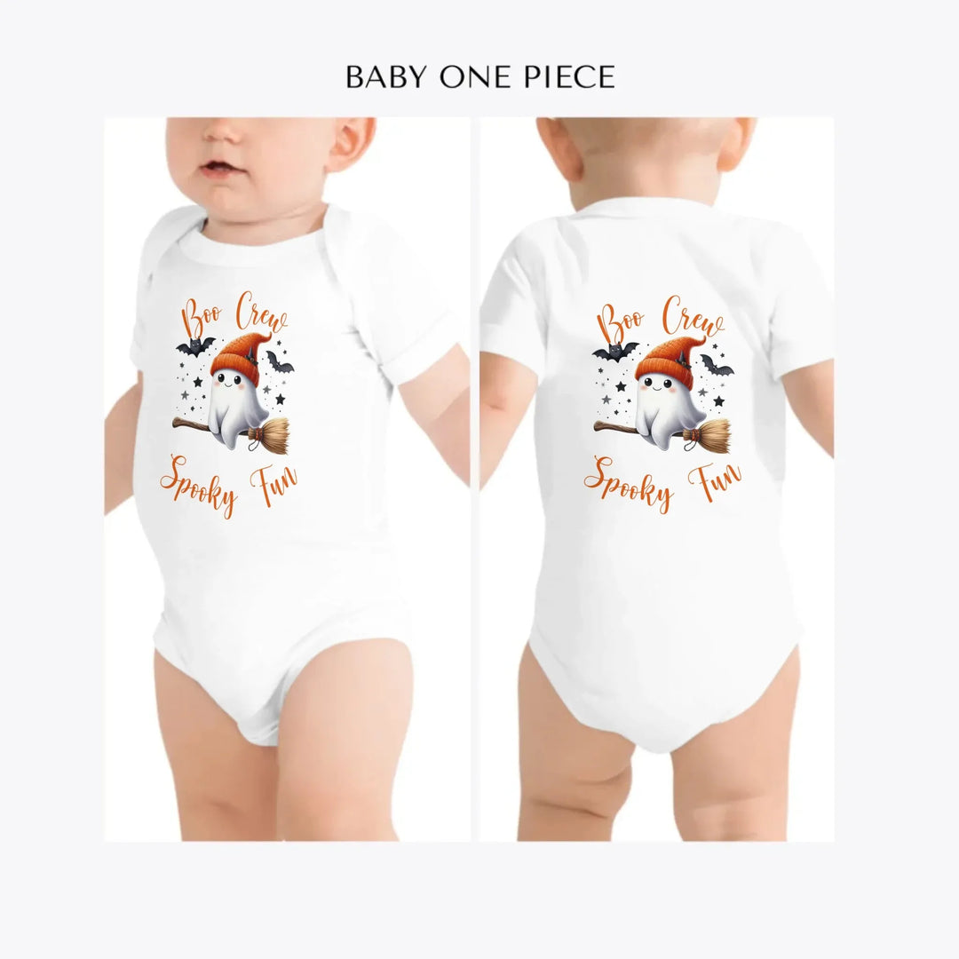Cute-Retro-Halloween-Ghosts-custom-baby-one-piece-artfulane