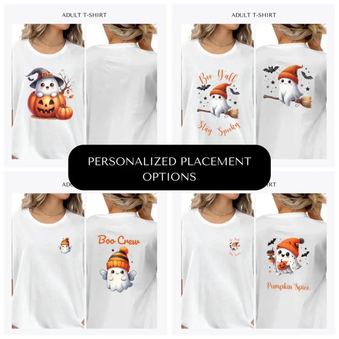 Cute-Retro-Halloween-Ghosts-custom-adult-t-shirt-design-placement-front-back-pocket-artfulane