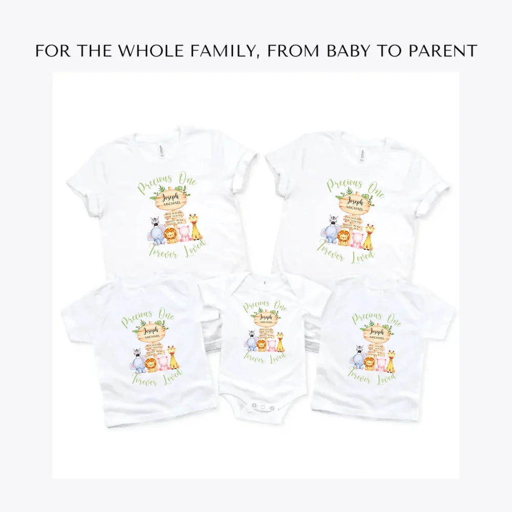 Cute-Safari-Animals-Baby-Announcement-custom-t-shirts-adult-youth-toddler-baby-sizes-artfulane