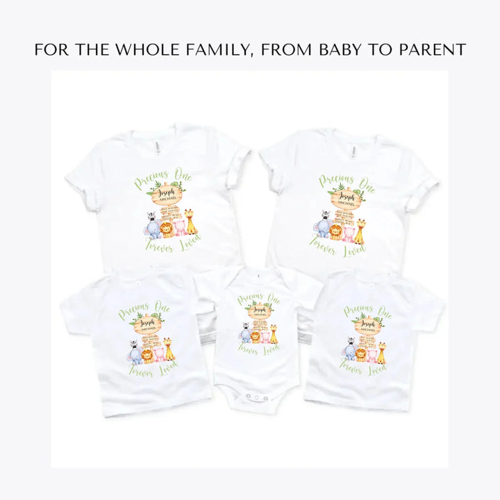 Cute-Safari-Animals-Baby-Announcement-custom-t-shirts-adult-youth-toddler-baby-sizes-artfulane