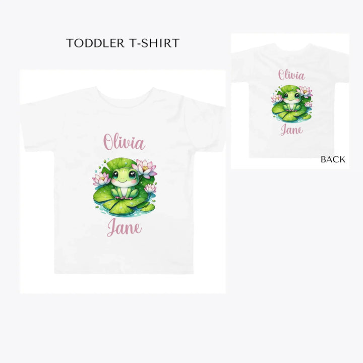 Cute-Spring-Frog-toddler-custom-t-shirt-artfulane