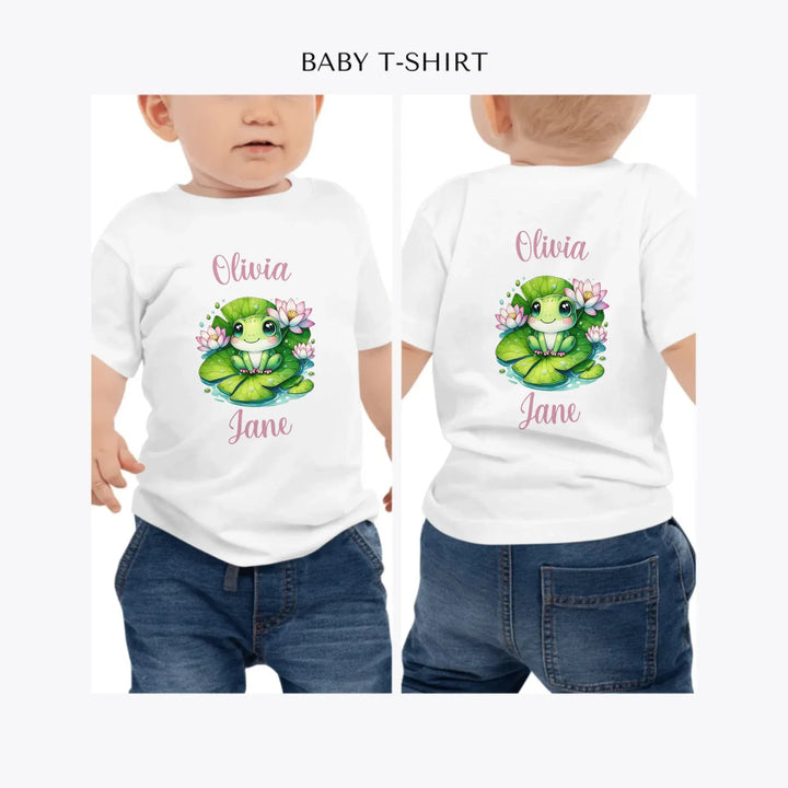 Cute-Spring-Frog-personalized-baby-t-shirt-artfulane