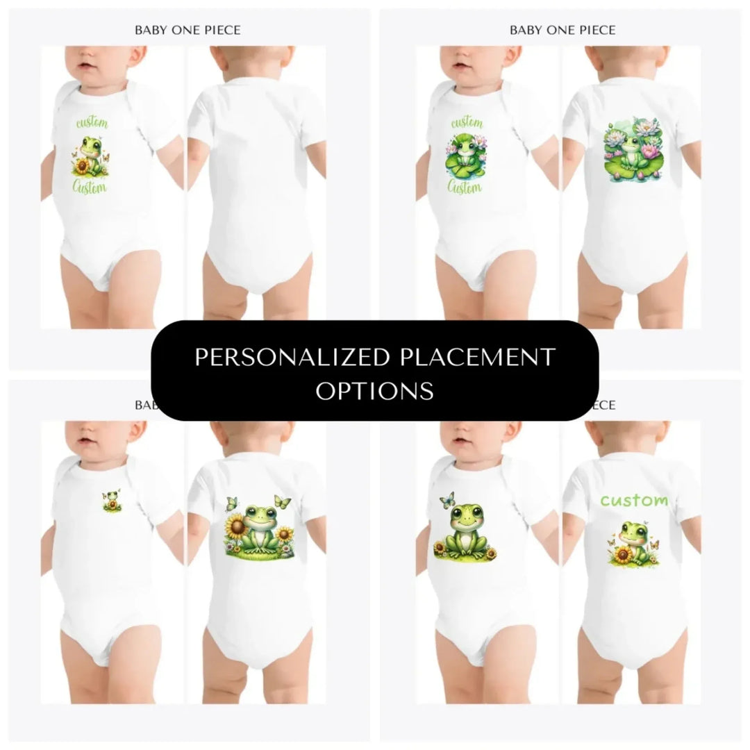 Cute-Spring-Frog-custom-baby-onesie-design-placement-front-back-pocket-artfulane