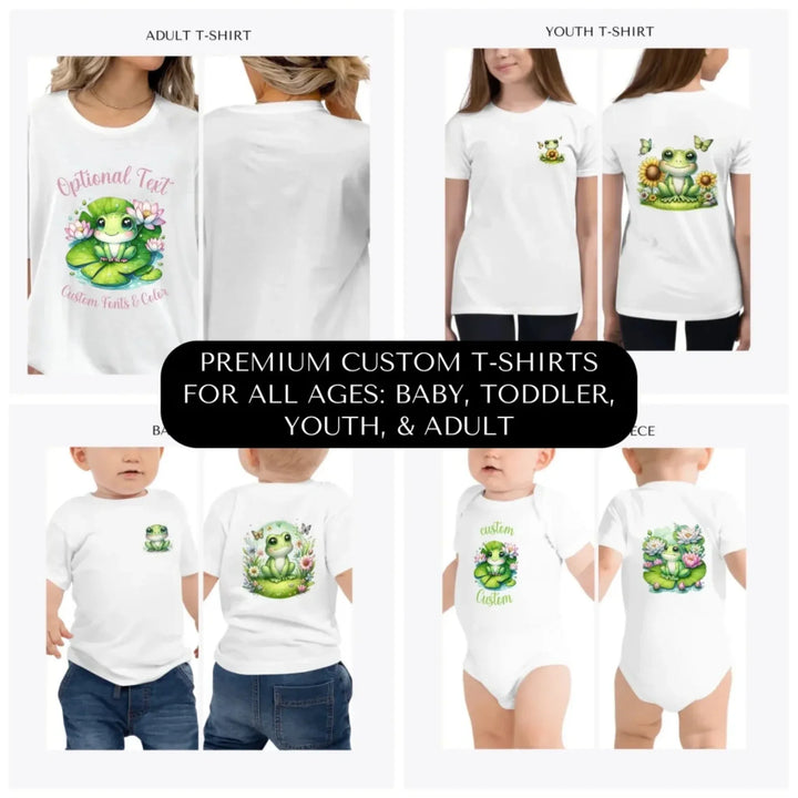 Cute-Spring-Frog-premium-custom-t-shirts-all-ages-artfulane