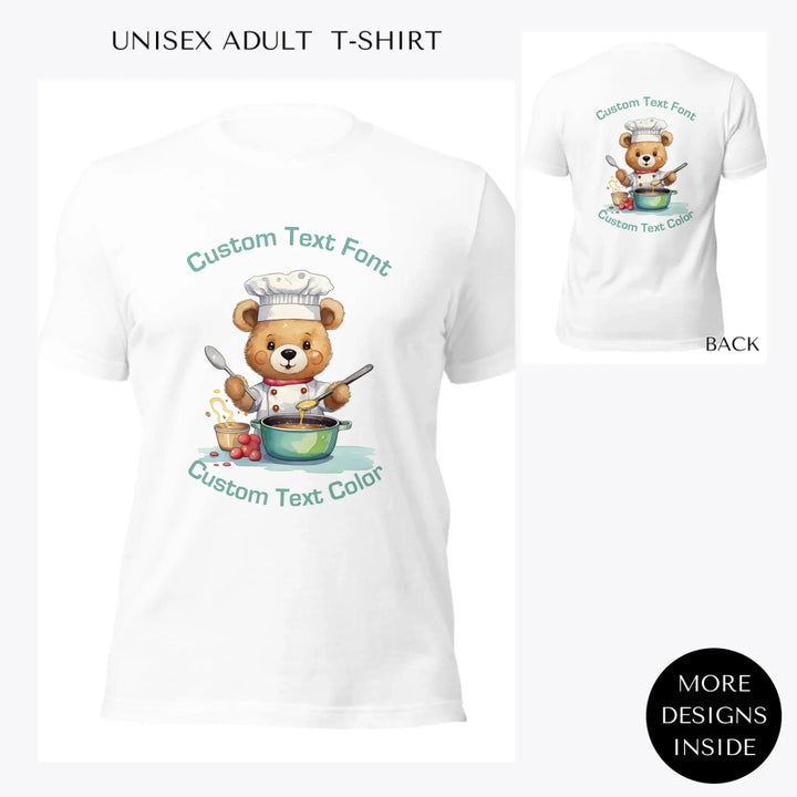 Cute-Teddy-Bear-Professions-custom-women-unisex-adult-t-shirt-artfulane