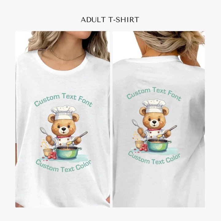 Cute-Teddy-Bear-Professions-personalized-women-unisex-adult-t-shirt-artfulane
