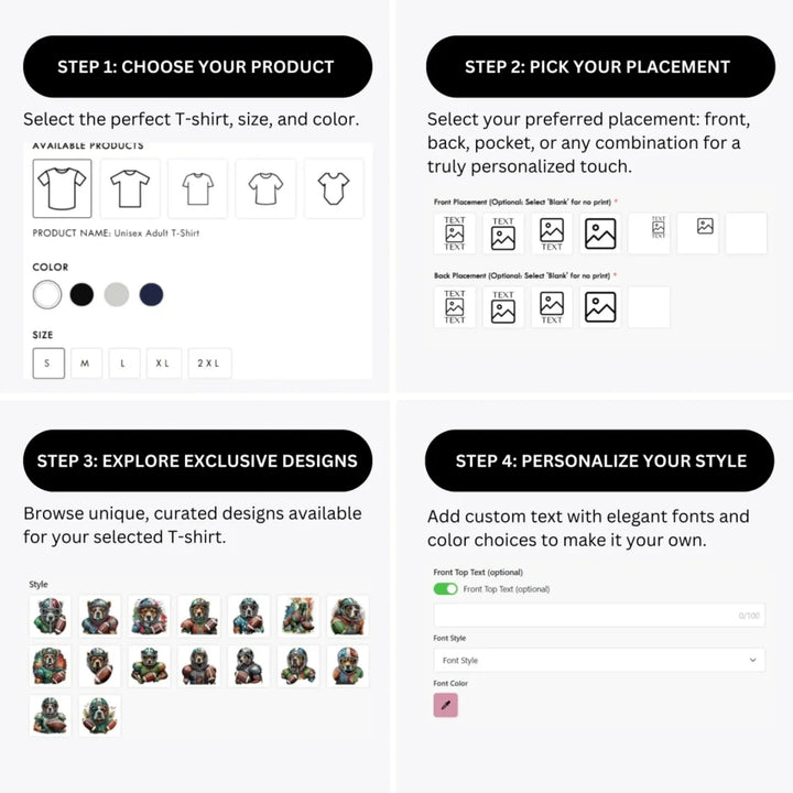 how-to-design-custom-Dog-Football-t-shirt-personalization-options-artfulane