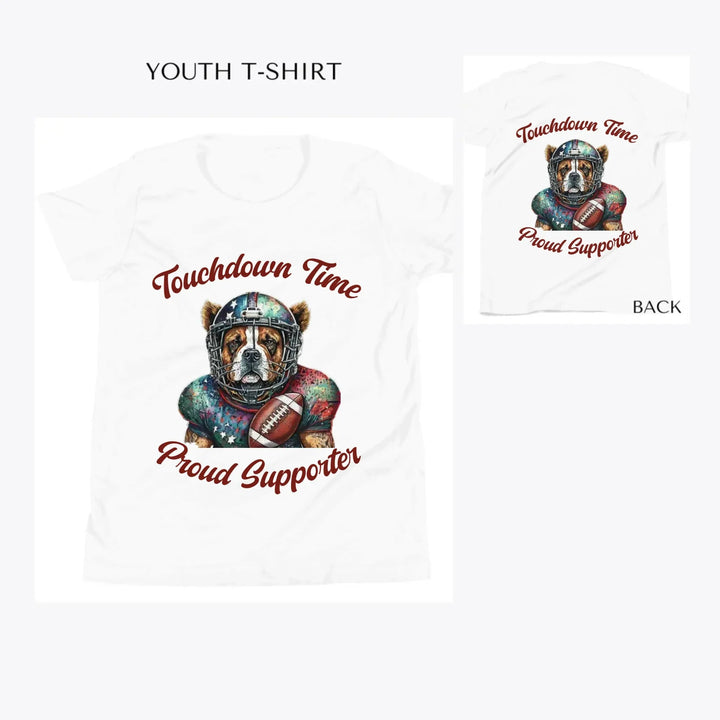 Dog-Football-custom-youth-t-shirt-artfulane